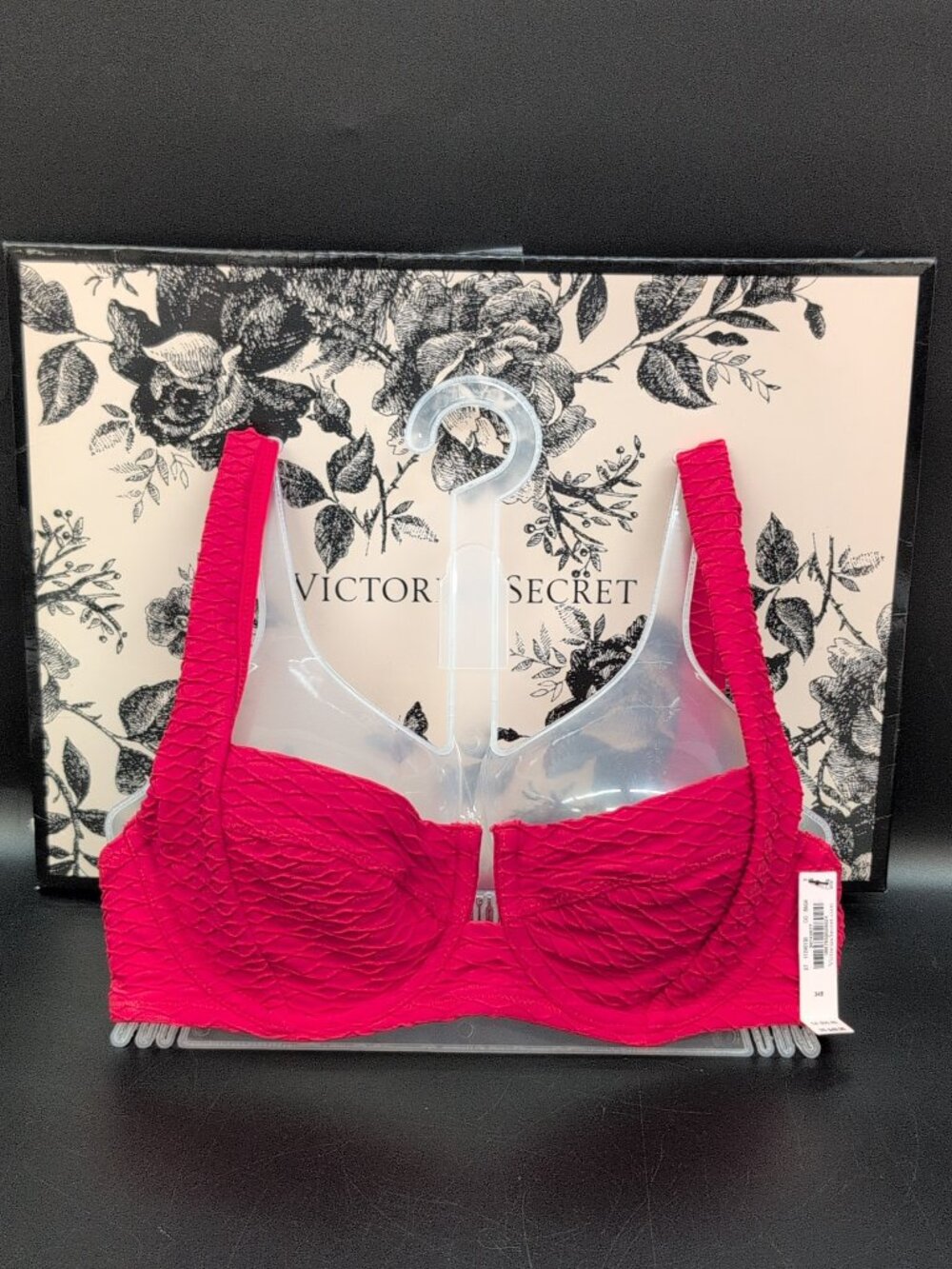 Victoria Secret Swim Mix & Match Full Coverage Bikini Top 34B Red